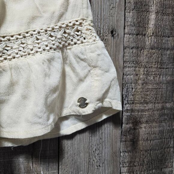 Roxy There She Goes Cream Mini Shift Dress - Picture 3 of 5